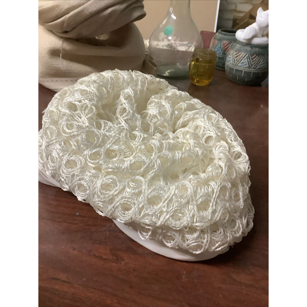 Vintage 1950’s Jean Arlett Hat Off White